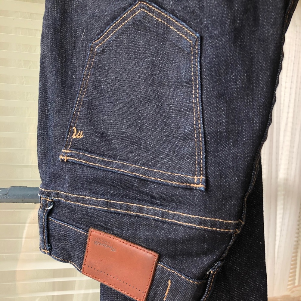 Madewell Dark Denim Straight Leg Ankle Jeans